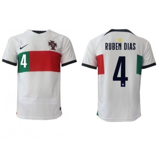 Pánský Fotbalový dres Portugalsko Ruben Dias #4 MS 2022 Venkovní Krátký Rukáv